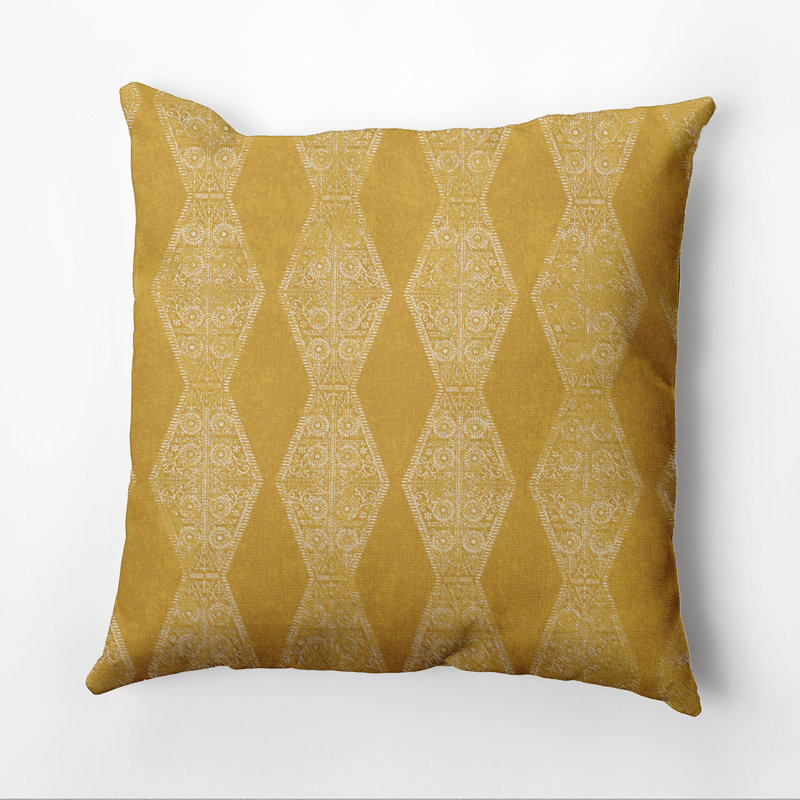 Housse de coussin d'extérieur carré HH Revival, H 18 po x l 18 po, Or
