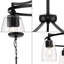 Nouveau lustre traditionnel en verre transparent à trois lumières Ahkil-1747421297