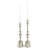 15.35'' H Aluminum Tabletop Candlestick-1584122822-1584122823
