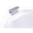 LUNA 71" x 47" 2-Person White Whirlpool Bathtub with Dual Pump