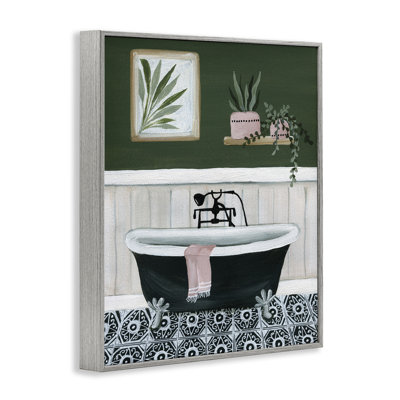 Scène de salle de bain verte, art giclée par Yvette St. Amant