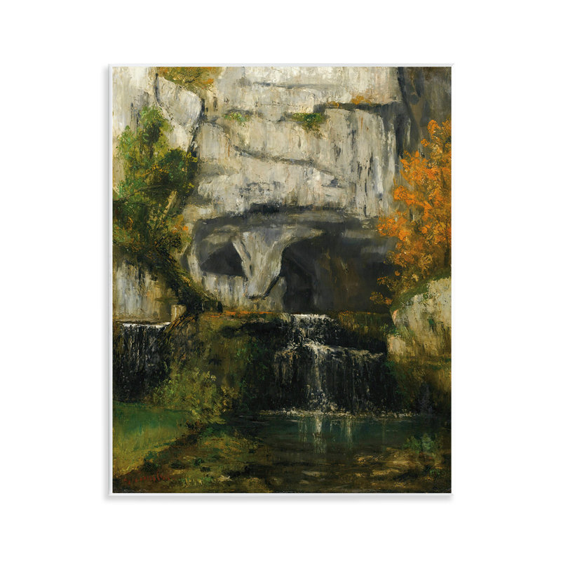 «Classic Courbet Waterfall Wall Art» par one1000paintings