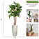 81'' Faux Palm Tree in Fiberstone Vase