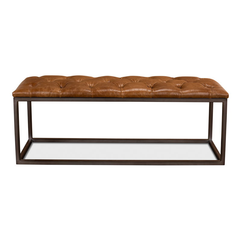 Cologne Leather Dining Bench