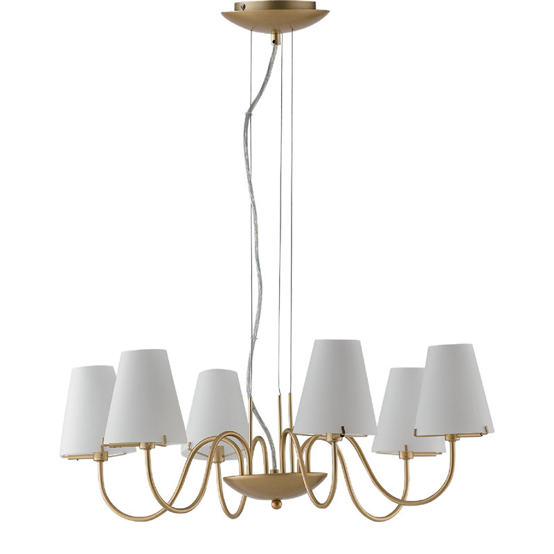 Cholet 6 - Light Shaded Chandelier