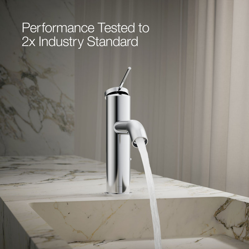 Components Single-Handle Bathroom Sink Faucet, Polished Chrome