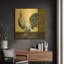 «Damask Rooster B» par Jean Plout, art mural en métal doré, 36 po x 36 po-132265370