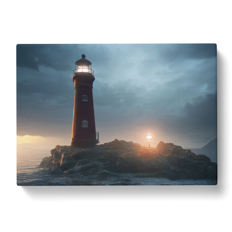 Showstopping Lighthouse - Wrapped Canvas, 40cm H x 60cm W x 3cm D