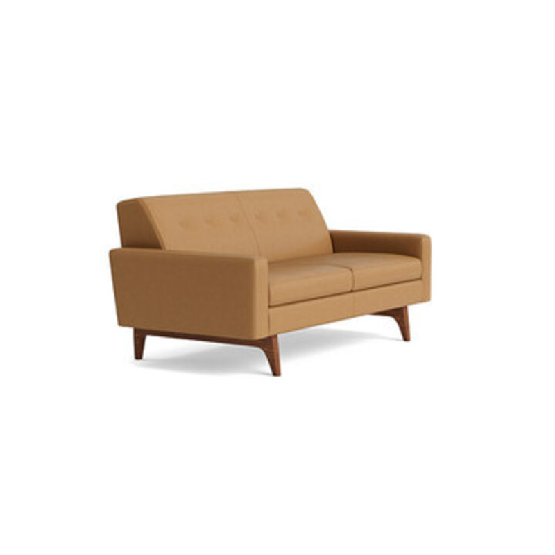 Tyler Leather Loveseat (70"), Leather - Butterscotch
