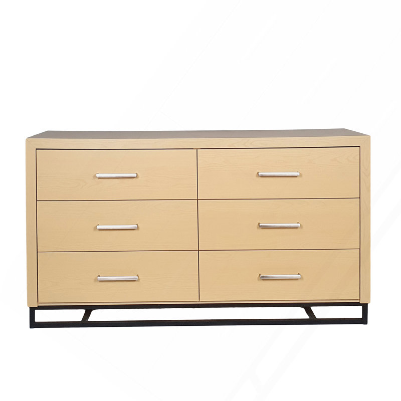 6 Commode 6 tiroirs, Naturel