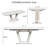 White Kitchen Table With U-Shaped Legs For Functionality Expandable Dining Resilient Durability
