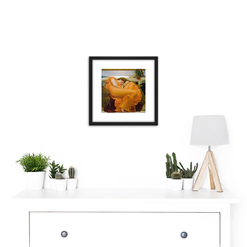 Leighton Flaming June Painting by Frederic Leighton - Single Picture Frame Painting