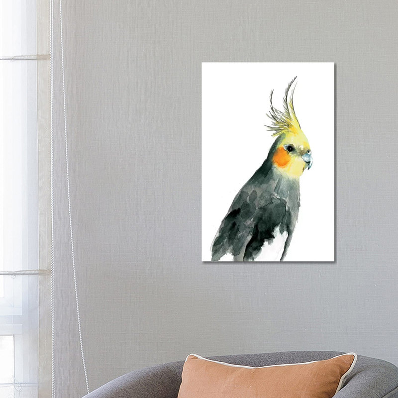 Cockatiel II 1 Piece Wrapped Canvas Painting, 66.04 cm H x 45.72 cm W x 3.175 cm D