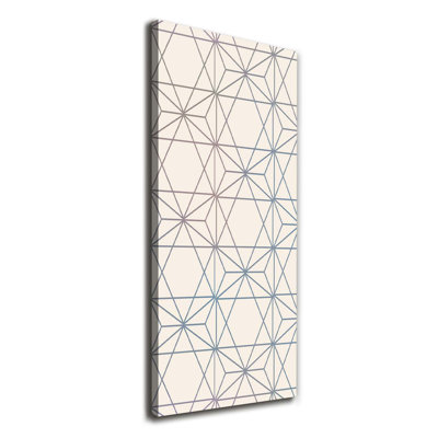 Geometric Background 1 Piece Wrapped Canvas Wall Art