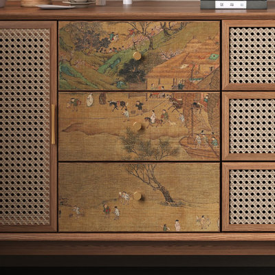Buffet à peinture de paysage