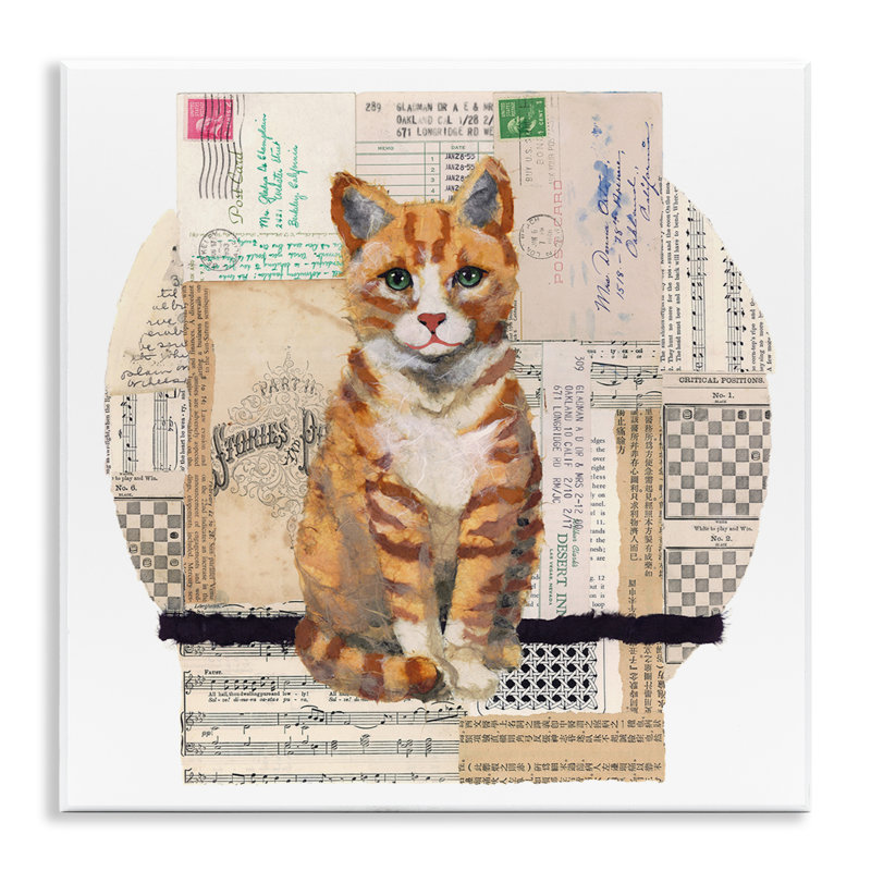 «Orange Cat Collage» par Nancy Overton