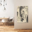 Femme nue debout, s'essuyant, vers 1890. Estampe d'art mural abstrait contemporain impressionniste.-1119455962