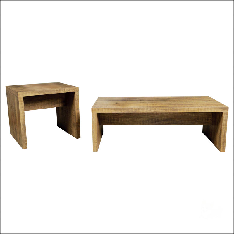 2-Piece Rectangular Coffee And End Table Set