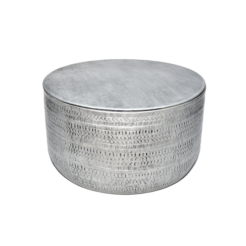 Table basse Bella, Argent antique