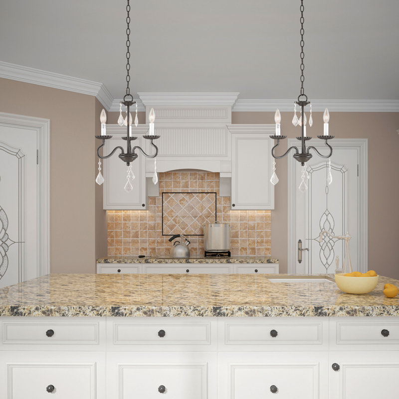 Doncaster 3 - Light Steel Dimmable Chandelier, English Bronze