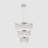 1-Chrome transparent crystal Chandeliers adjustable brightness LED