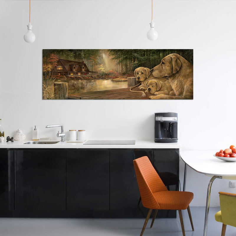 «Mother Knows Best», reproduction d'impression sur toile, H 12 po x l 36 po x P 1,5 po, Toile avec cadre noir