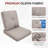 Carolina 24" X 22" Outdoor Furniture Replacement Cushions-123628622-123628619