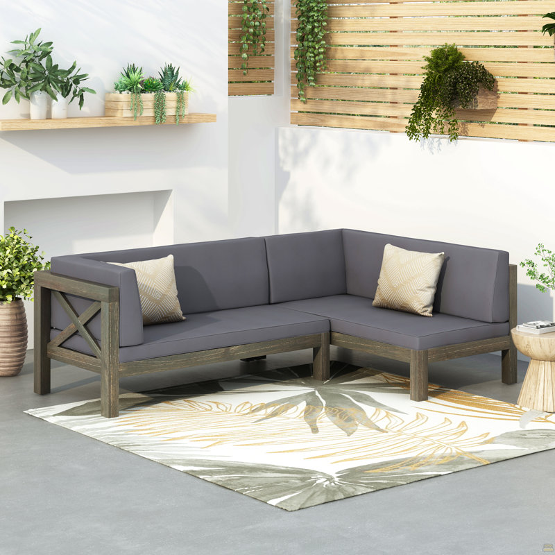X-Back Left Corner Bench Of Set 2