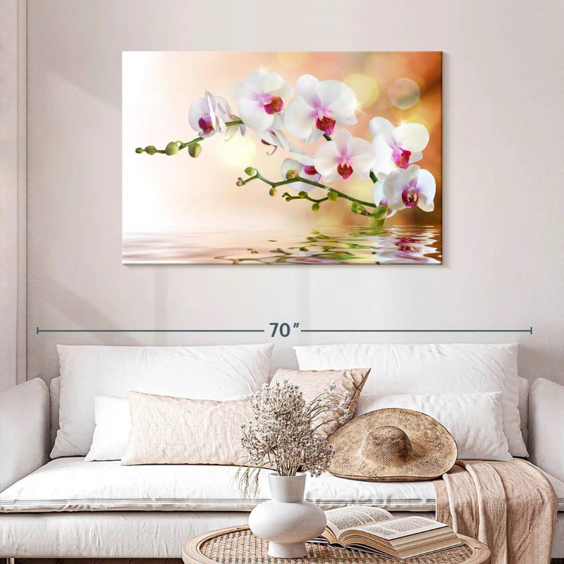 Orchidée Harnek sur l'eau, H 30 po x l 45 po