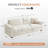 Yakina 89'' Upholstered Modern Chenille Sofa with Storage Pockets Couches and USB Charging Port-146340831