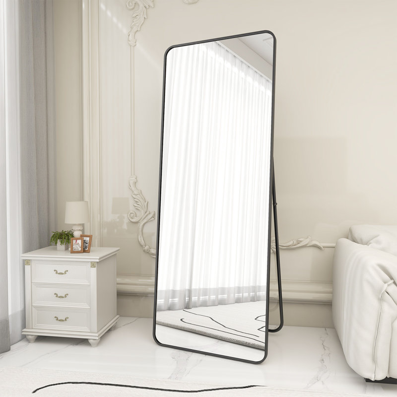 Miroir pleine grandeur Cleaven, Noir, H 64 po x l 21 po