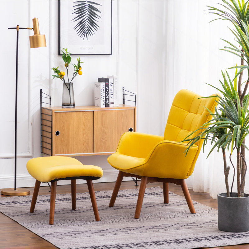 Fauteuil d'appoint Leiria, Jaune