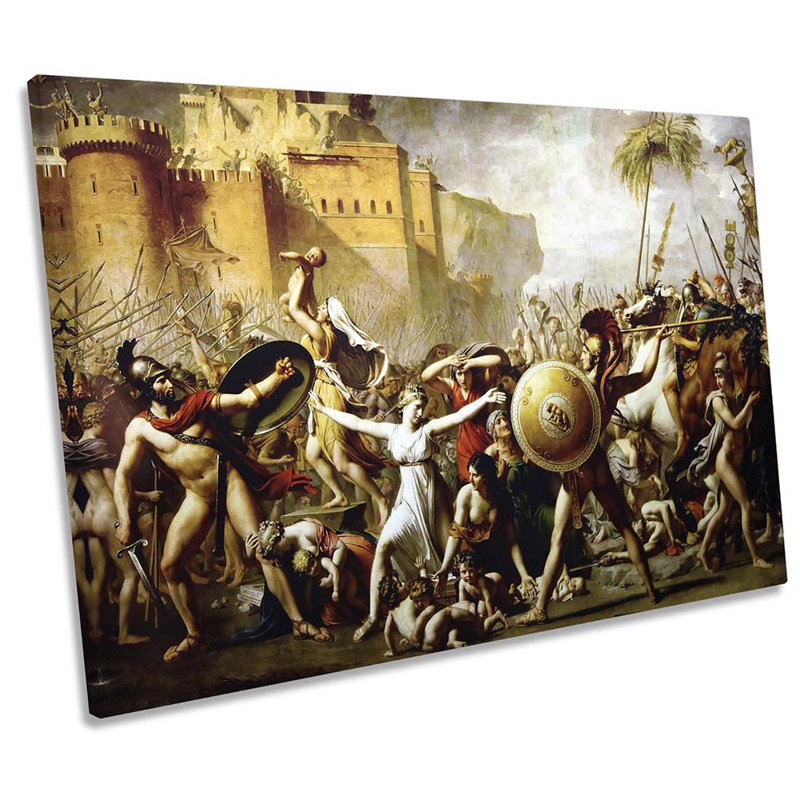 Jacques-Louis David Sabine Women - Wrapped Canvas Print, 30.5cm H x 45.7cm W x 2cm D