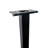 Mailbox Post and Mount | Galvanized Powder-Coated Steel Post and Universal Mounting Plate For Mailbox | Black (Mailbox not included)