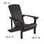 Commercial All-Weather Adirondack Chair in Faux Wood-863079686