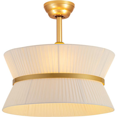 Ventilateur de plafond Boho Fandelier avec lumière et télécommande
