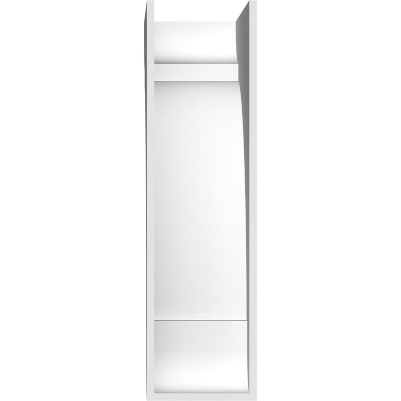 Corbeau standard en PVC de qualité architecturale standard, H 20 po x l 5 po x P 10 po