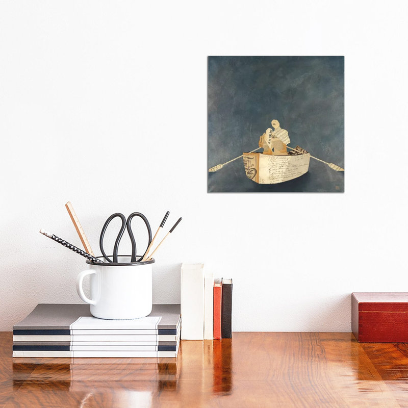Into The Blue by Kelsey Hochstatter - Wrapped Canvas Painting, 30.48 cm H x 30.48 cm W