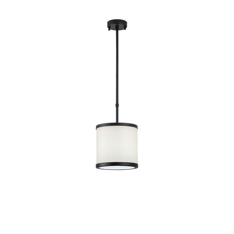 Luminaire suspendu cylindrique à 1 lumière