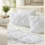 Ensembles de literie avec couette texturÃ©e, en microfibre, style shabby chic pour toutes les saisons