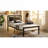 Deep Black Queen Platform Bed, Storage Underbed Clearance Metal Frame with Padded Headboard and Footboard, No Box Spring Needed