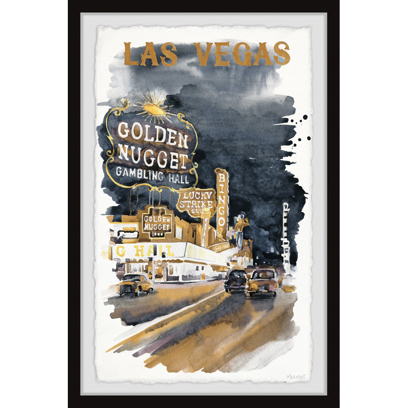 Divertissement - Capitale du divertissement - Cadre photo sur papier, H 18 po x l 12 po x 1,5 po