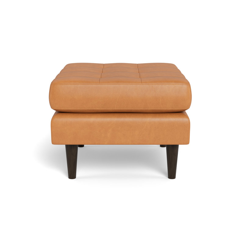 Repose-pieds en cuir Jackie, Hudson Lager