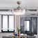 Contemporary 3-Blade Tiered LED Ceiling Fan Light with Remote