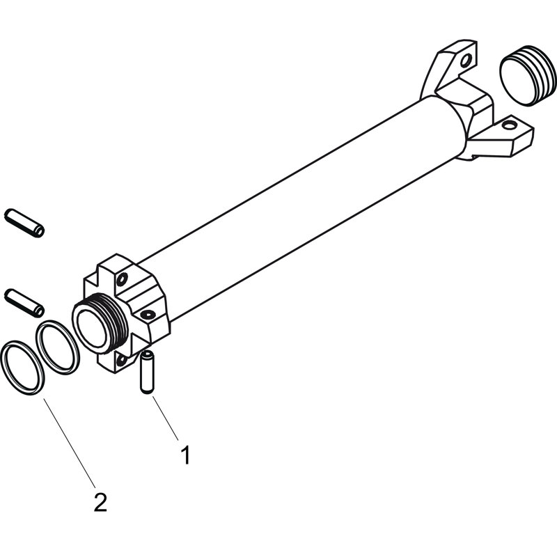 Axor Brass Modern Extension Pipe for Shower Mounts