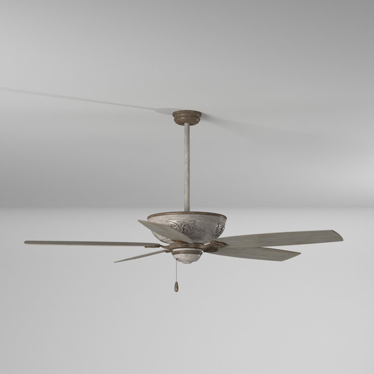 54" Classica 5 - Blade Standard Ceiling Fan with Pull Chain