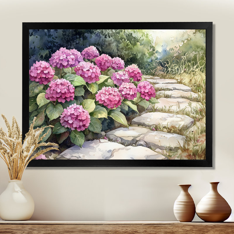 Ikeni - Floral Wall Art, Reproduction encadrée d'une seule photo, H 30 po x l 40 po, Noir, noir, noir, noir