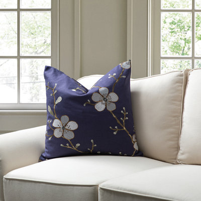  Housse et insert de coussin carré en mélange de lin COTTAGE FLOWERS