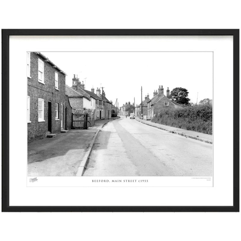 Beeford, Main Street C1955 by Francis Frith - Single Picture Frame Print, 40cm H x 50cm W x 2.3cm D