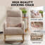 Fauteuil berçant et oscillant Beige Teddy